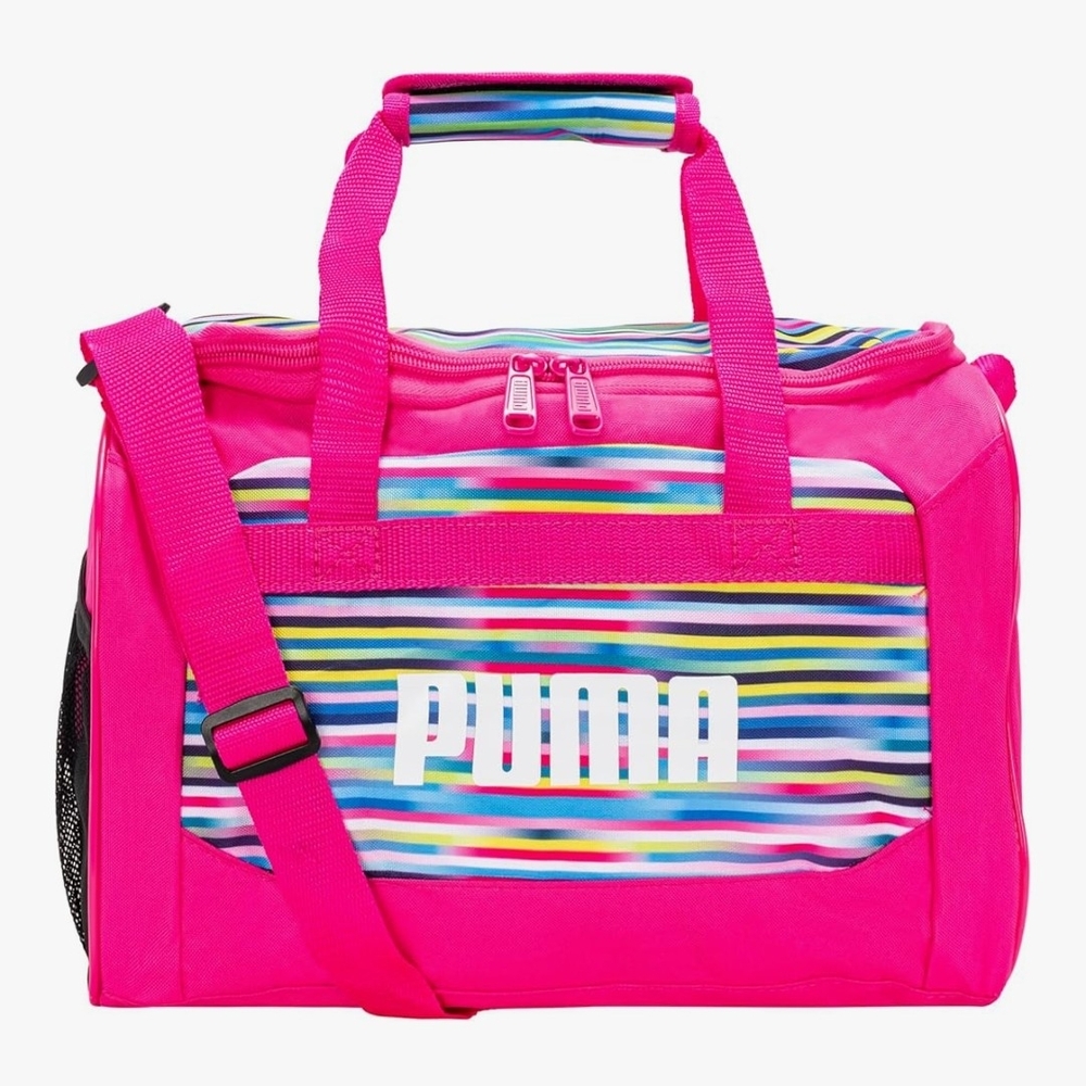 PUMA Pink Multicolor Duffel Bag